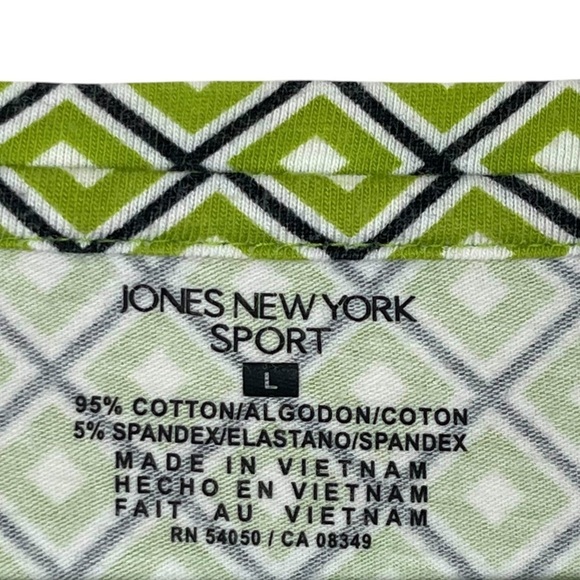 Jones New York Sport 3/4 Length Sleeved V-Neck Women’s Top Size Large - Picture 6 of 7